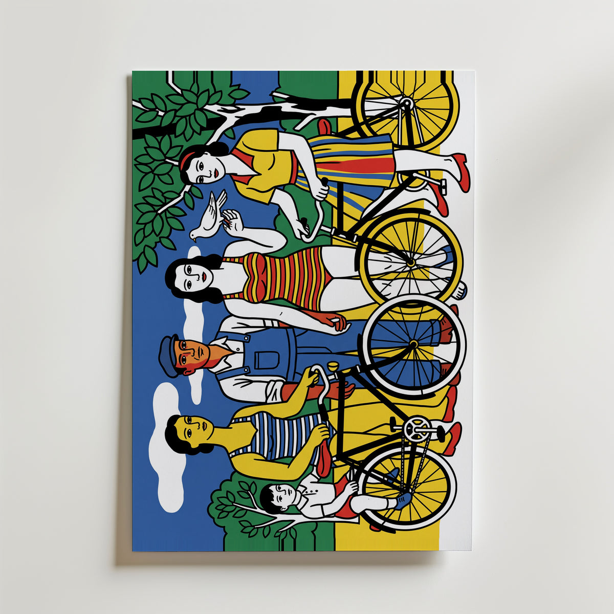 Fernand Leger Leisure 1949 Poster – canvas utan passepartout