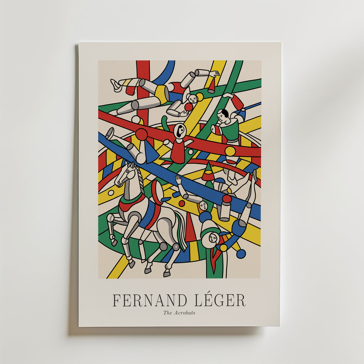 Fernand Leger The Acrobats Poster – med passepartout