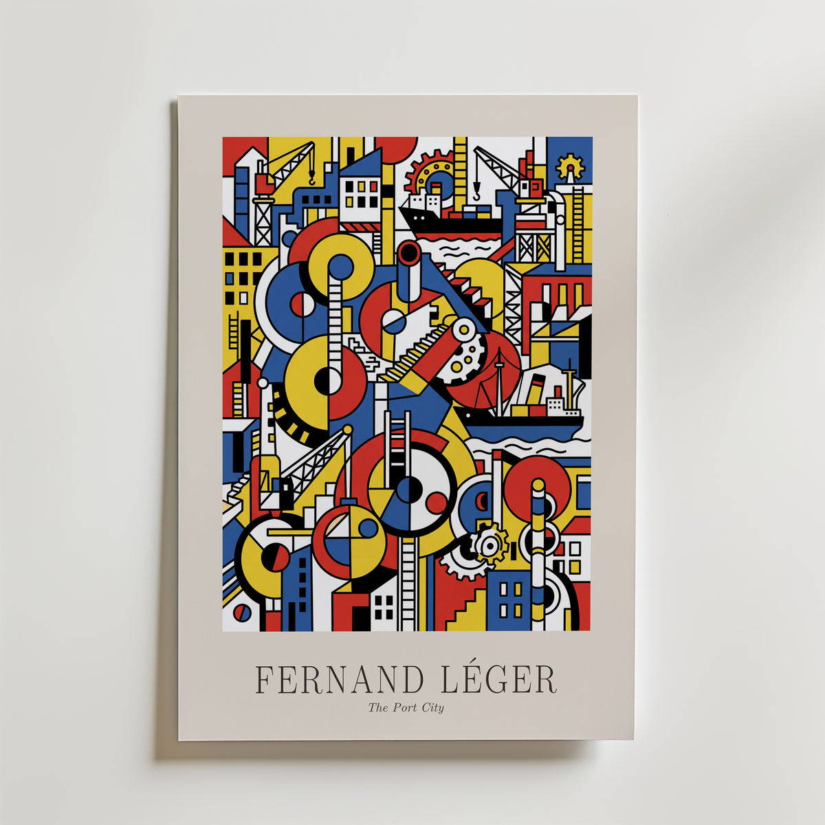 Fernand Leger The Port City Poster – med passepartout