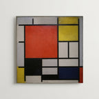 Piet Mondrian Composition with Large Red Plane 1921 Poster – produktbild
