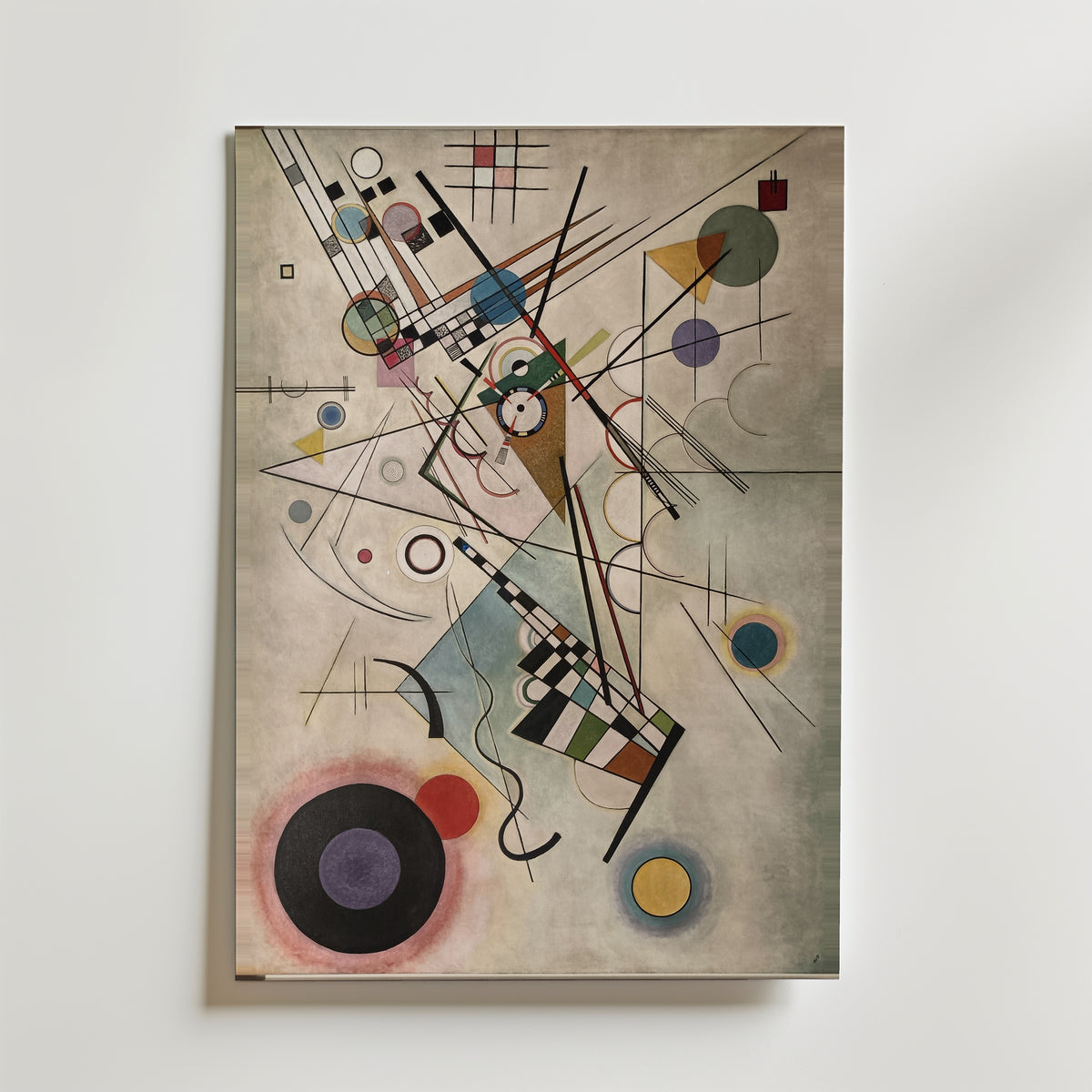Wassily Kandinsky Composition VIII 1923 Poster – canvas utan passepartout