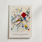 Wassily Kandinsky Lines on White Poster – med passepartout