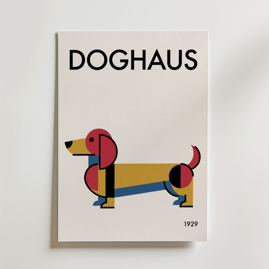 Doghaus Poster – canvas utan passepartout