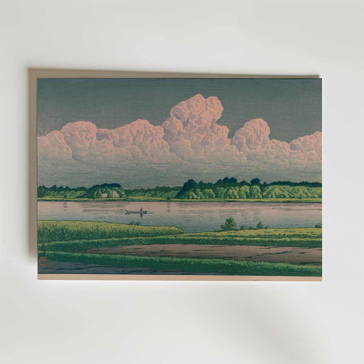 Hasui Kawase Lake Teganuma 1930 Poster – utan passepartout