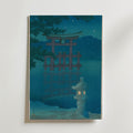 Hasui Kawase Starlit Night at Miyajima 1928 Poster – utan passepartout