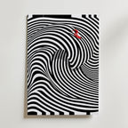 Op Art Surf Poster – canvas utan passepartout