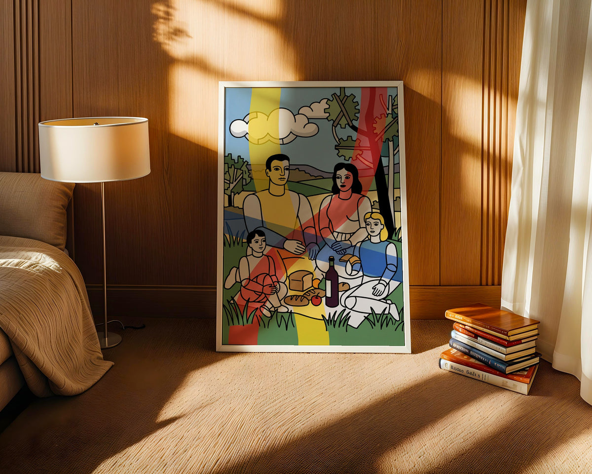 Fernand Leger Country Picnic Poster – i rum 1