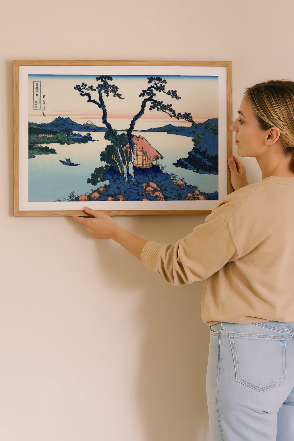 Katsushika Hokusai Lake Suwa in Shinano Province 1831 Poster – i rum 1