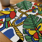 Fernand Leger Birds and Butterflies Poster – närbild på papper
