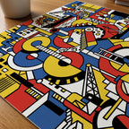 Fernand Leger The Port City Poster – närbild på papper