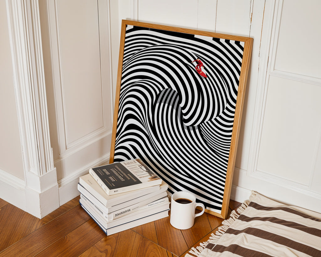 Op Art Surf Poster – i rum 2
