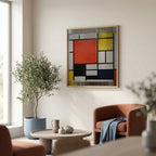 Piet Mondrian Composition with Large Red Plane 1921 Poster – inramad 4