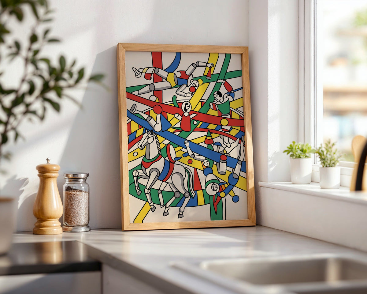 Fernand Leger The Acrobats Poster – i rum 3