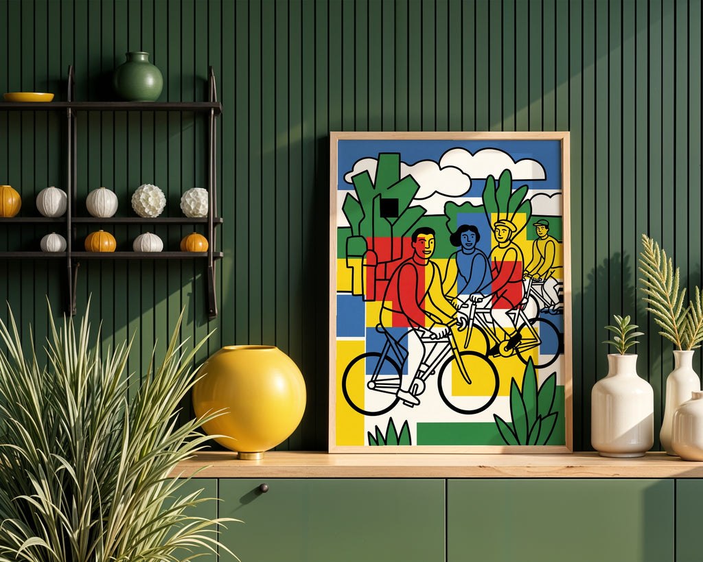 Fernand Leger The Cyclists Poster – i rum 3