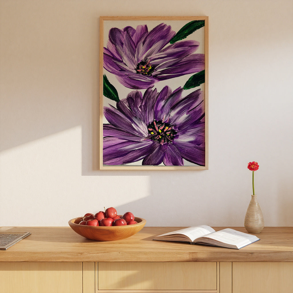 Sonia Tondkar Lila Blomster Poster – i rum 4