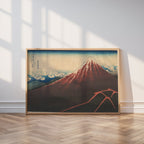 Katsushika Hokusai Thunderstorm Beneath the Summit 1831 Poster – i rum 5
