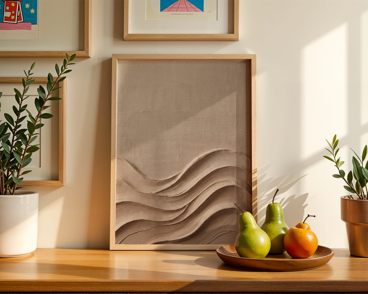 Plaster Waves Poster – i rum 4
