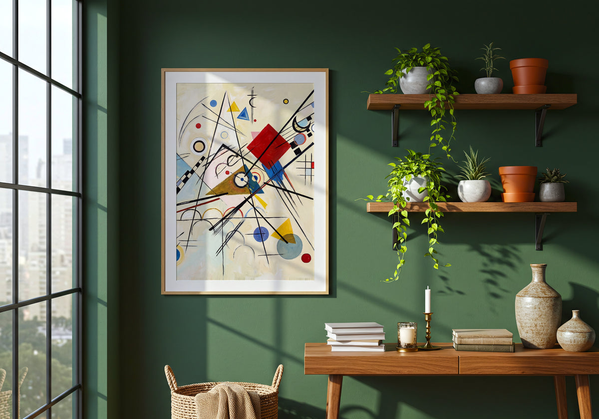 Wassily Kandinsky Lines on White Poster – i rum 4