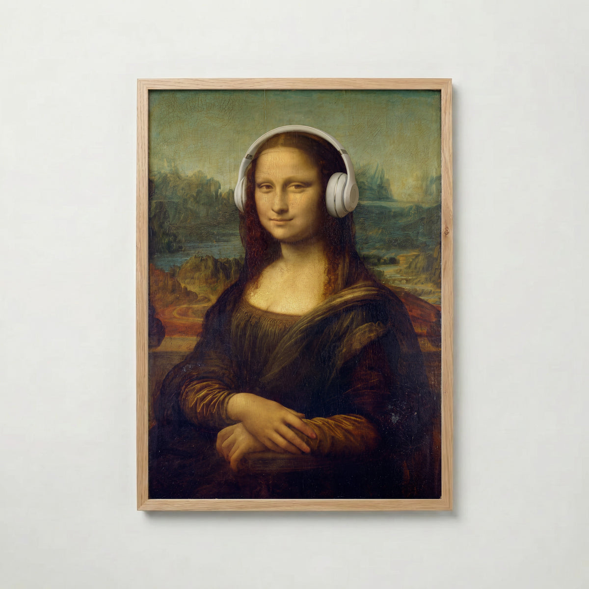 Mona Lisa Headphones Poster – ekram