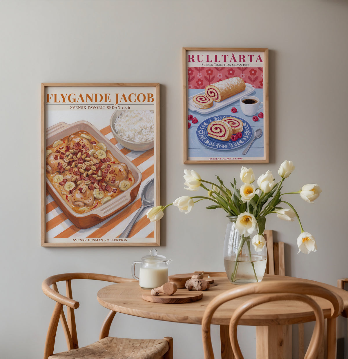 Flygande Jacob Poster – två posters i rum 1