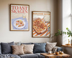 Toast Skagen Poster – två posters i rum 1