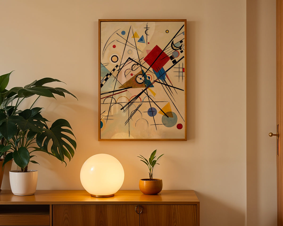 Wassily Kandinsky Lines on White Poster – i rum 5