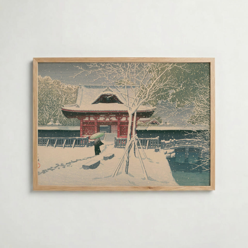 Hasui Kawase Shiba Park in Snow 1931 Poster – ekram