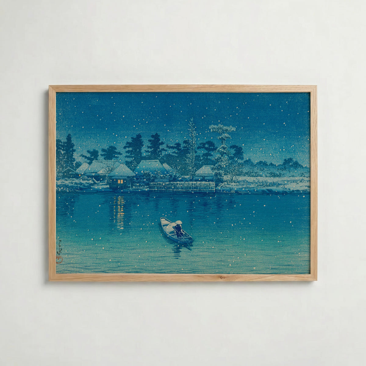Hasui Kawase Ushibori 1930 Poster – ekram