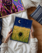 Hidden Cat Moonfield Poster – två posters i rum 1
