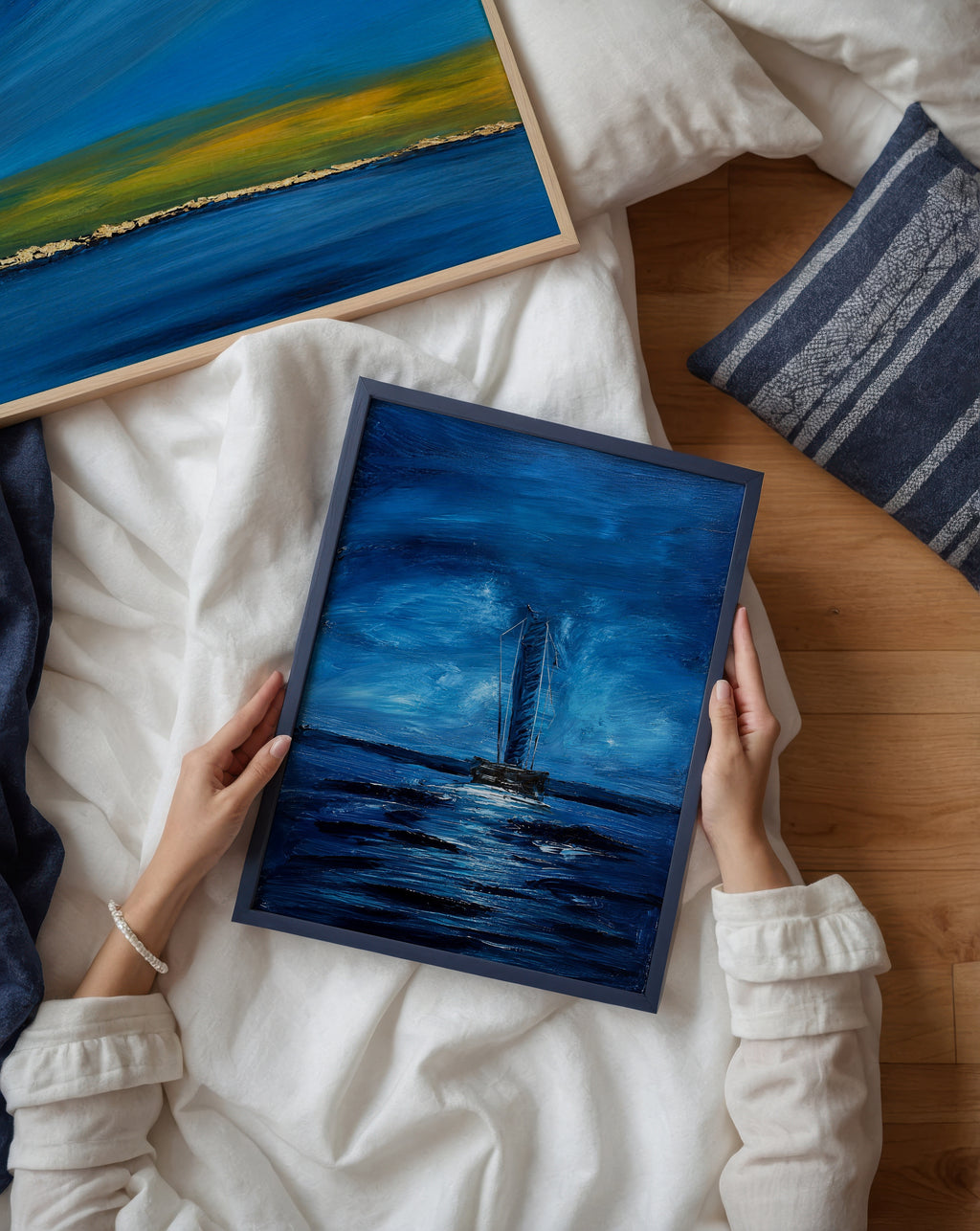 Sonia Tondkar Nattsegling Poster – två posters i rum 2