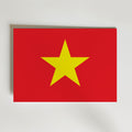 Vietnam National Flag Poster – modern konst och stilren konsttryck för hemmet hos Bozetto