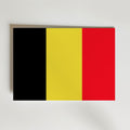 Belgium National Flag Poster – modern konst och stilren konsttryck för hemmet hos Bozetto