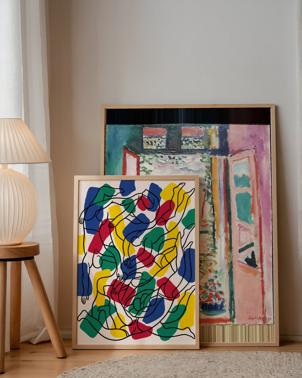 Fernand Leger The Swimmers Poster – två posters i rum 2