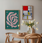 Henri Matisse Pink Algae Poster – två posters i rum 2