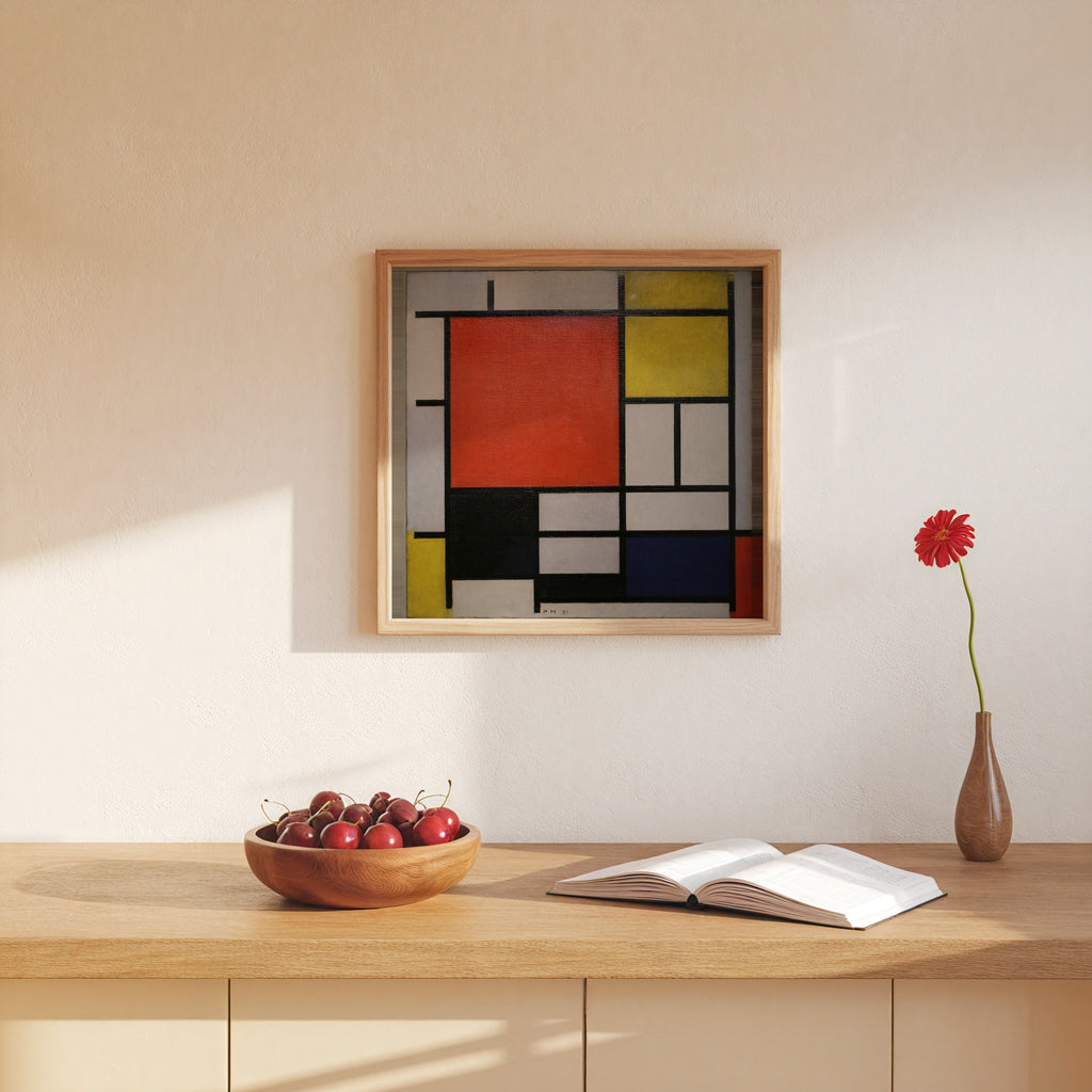 Piet Mondrian Composition with Large Red Plane 1921 Poster – i rum 5