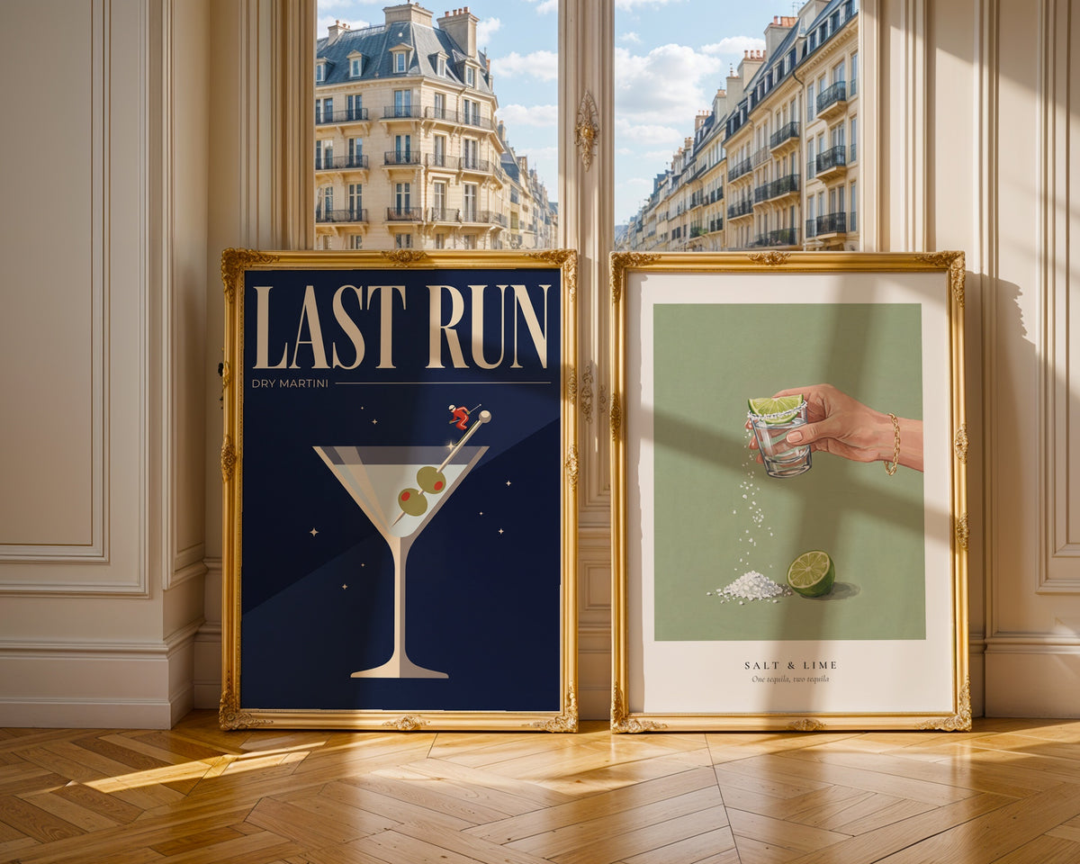 Salted Lime Ritual Poster – två posters i rum 2