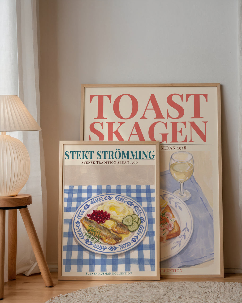 Stekt strömming Poster – två posters i rum 3