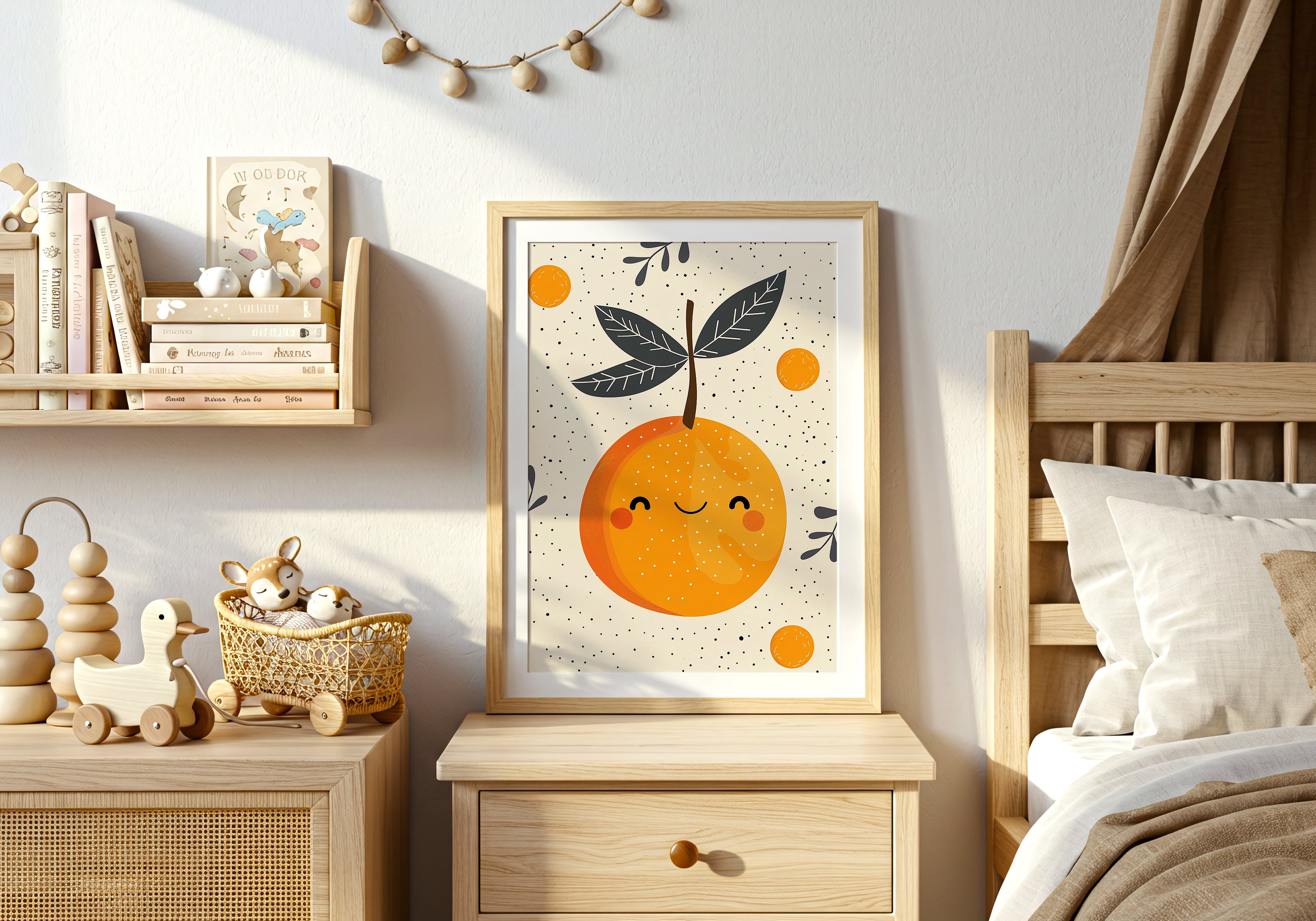 Cheerful Orange – affisch med snyggt motiv, köp enkelt hos Bozetto i flera storlekar
