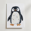 Playful Penguin – stilfullt konsttryck från Bozetto, tryckt på matt finpapper i hög tryckkvalitet