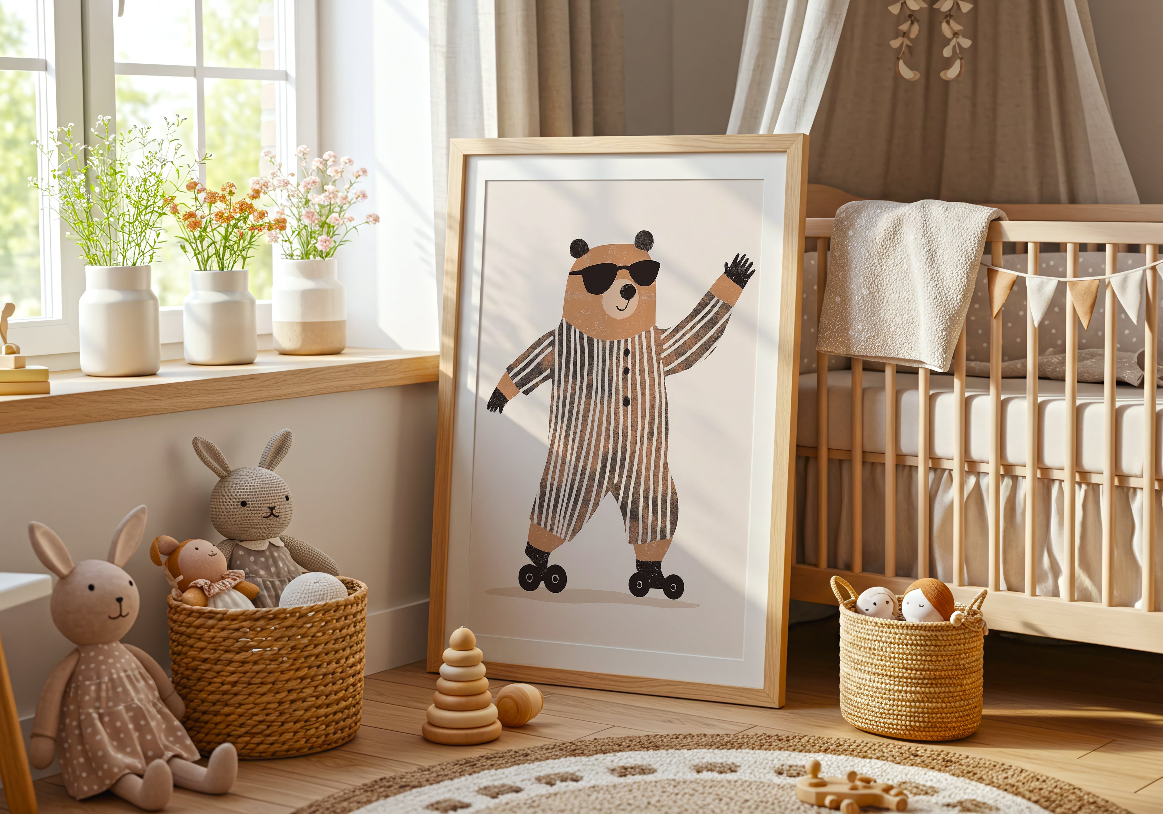 Roller Bear poster visad rakt fram – Bozetto affisch i hög tryckkvalitet i hög tryckkvalitet