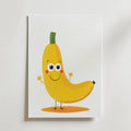 Happy Banana – stilfullt konsttryck från Bozetto, tryckt på matt finpapper i hög tryckkvalitet