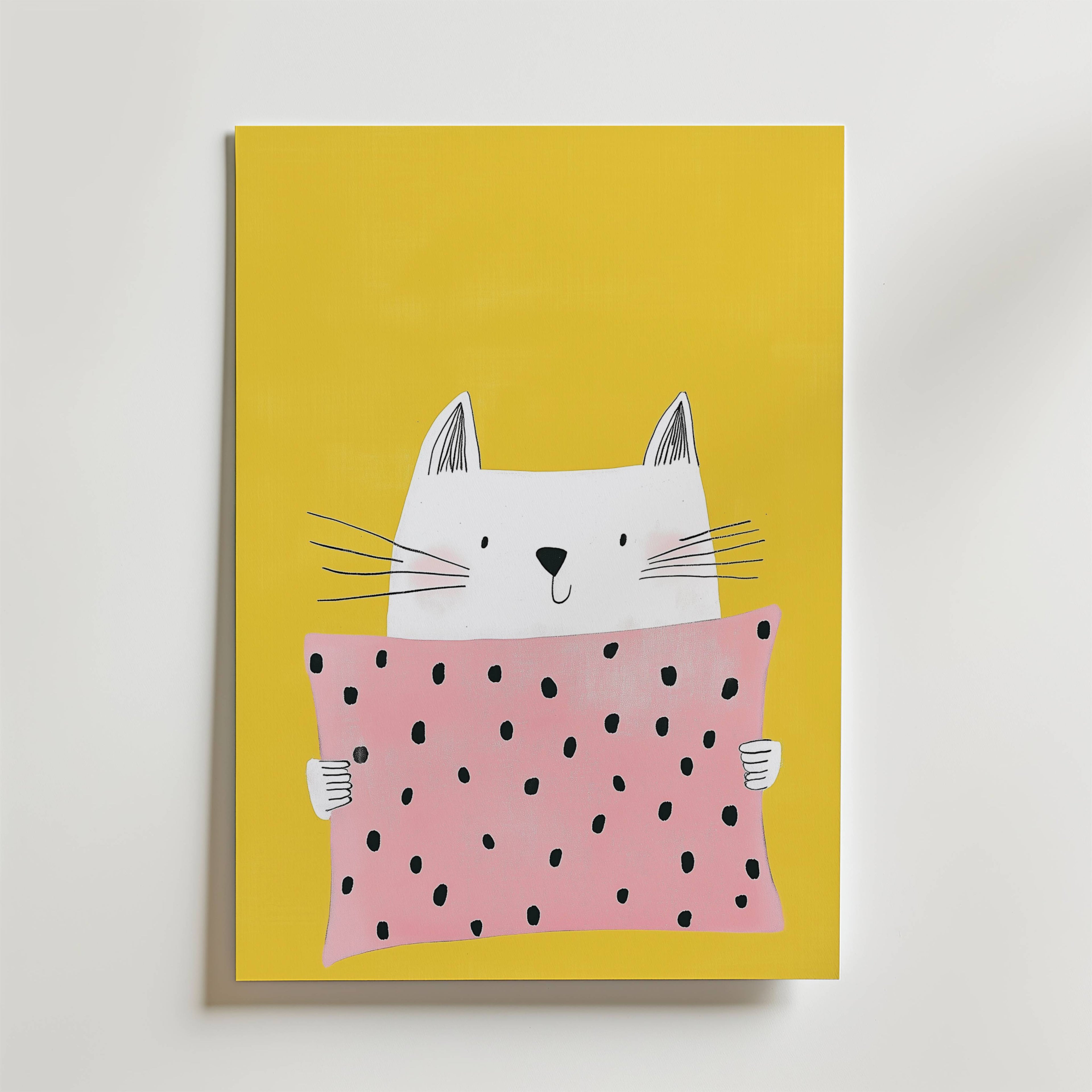 Sweet Cat – stilfullt konsttryck från Bozetto, tryckt på matt finpapper i hög tryckkvalitet