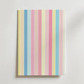 Pastel Stripes – stilfullt konsttryck från Bozetto, tryckt på matt finpapper i hög tryckkvalitet