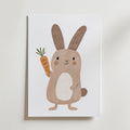 Happy Bunny No.2 – stilfullt konsttryck från Bozetto, tryckt på matt finpapper i hög tryckkvalitet