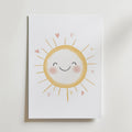 Smiling Sun – stilfullt konsttryck från Bozetto, tryckt på matt finpapper i hög tryckkvalitet