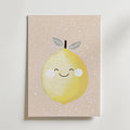 Happy Lemon No.3 – stilfullt konsttryck från Bozetto, tryckt på matt finpapper i hög tryckkvalitet