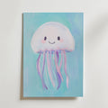 Happy Jellyfish – stilfullt konsttryck från Bozetto, tryckt på matt finpapper i hög tryckkvalitet