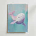 Pastel Whale – stilfullt konsttryck från Bozetto, tryckt på matt finpapper i hög tryckkvalitet