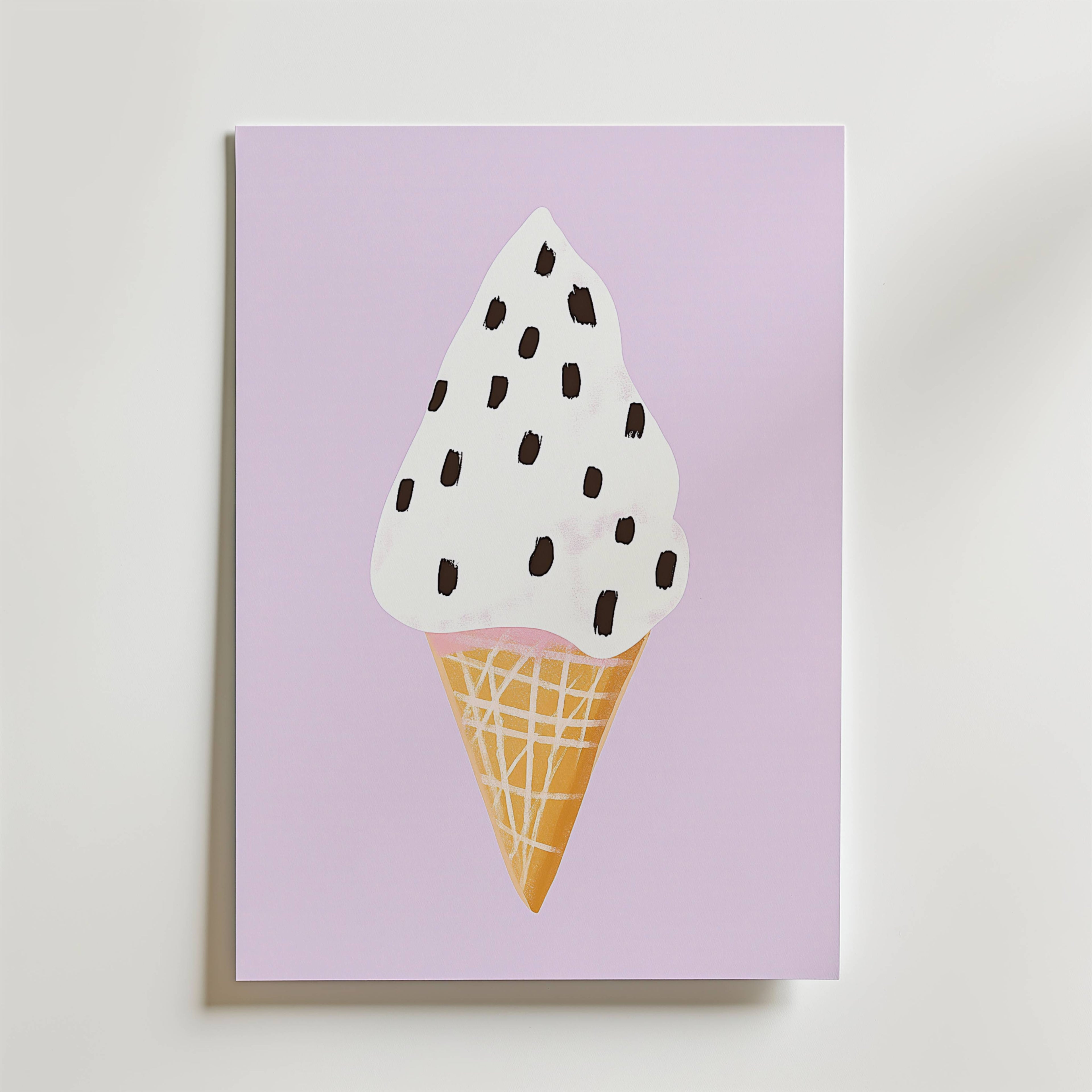 Sweet Cone – stilfullt konsttryck från Bozetto, tryckt på matt finpapper i hög tryckkvalitet