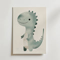 Happy Dino – stilfullt konsttryck från Bozetto, tryckt på matt finpapper i hög tryckkvalitet